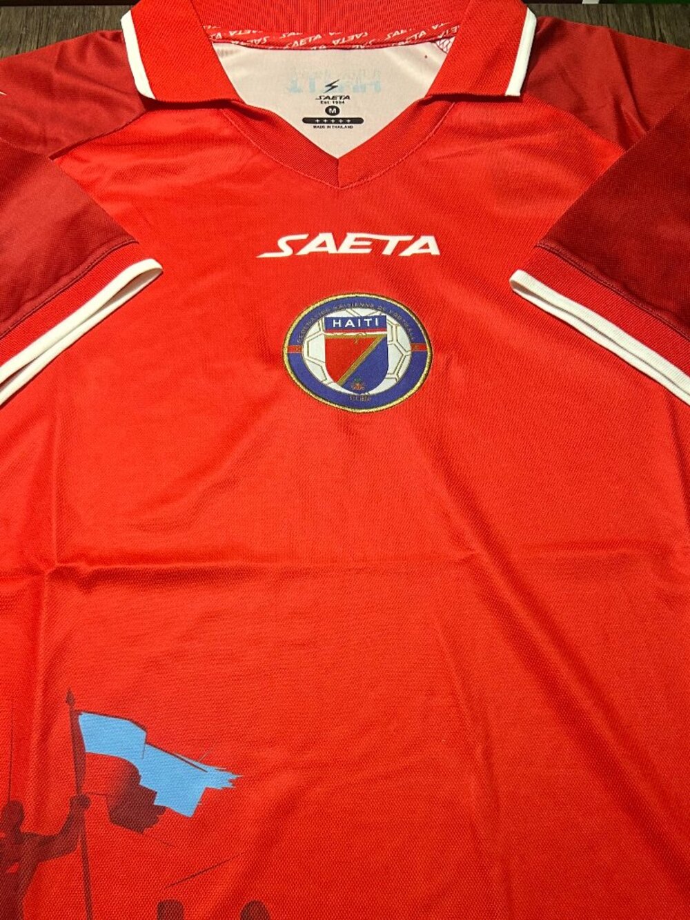 Saeta brand HAITI National Team Men's JERSEY Sz M,L,XL,2XL New w tags